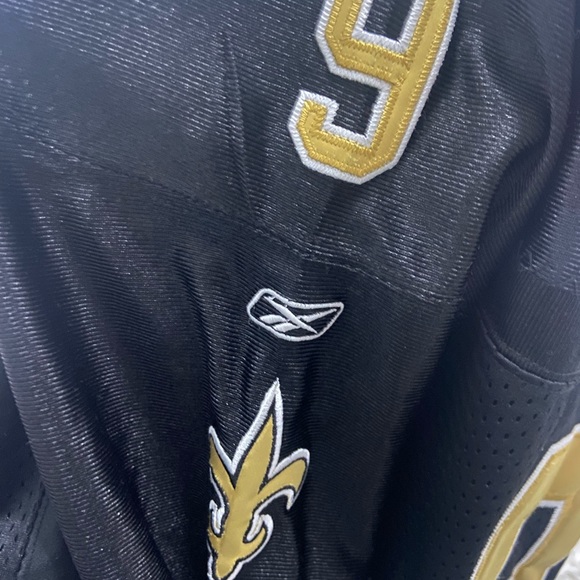 New Orleans Saints Brees #9 Captain Patch Sewn Jersey - Picture 4 of 8